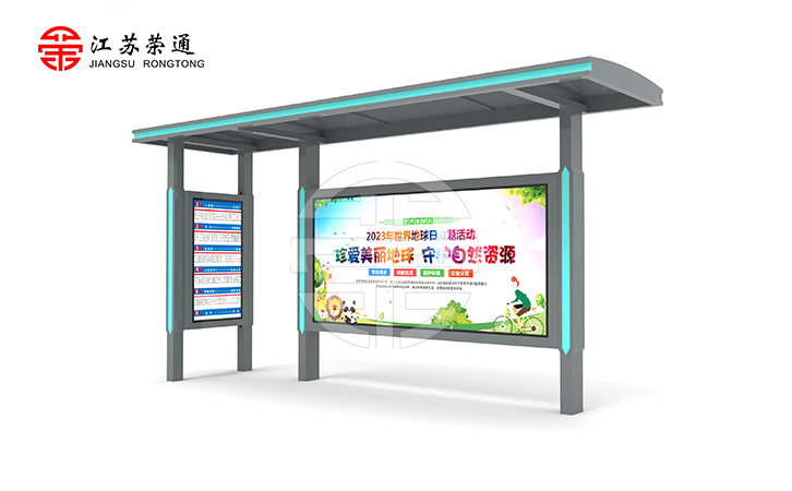 不銹鋼候車亭廠家為浙江寧波設(shè)計(jì)的產(chǎn)品圖