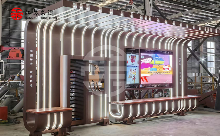 甘肅敦煌智能候車(chē)亭效果圖 甘肅敦煌智能候車(chē)亭效果圖